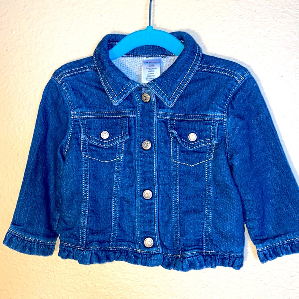 Gymboree Ruffle Hem Denim Jacket 12-18mos